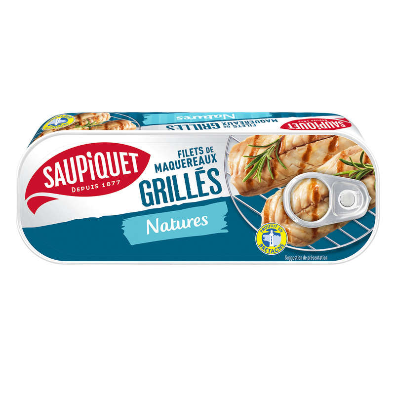 Saupiquet Filets De Maquereaux Grillés Natures 120G