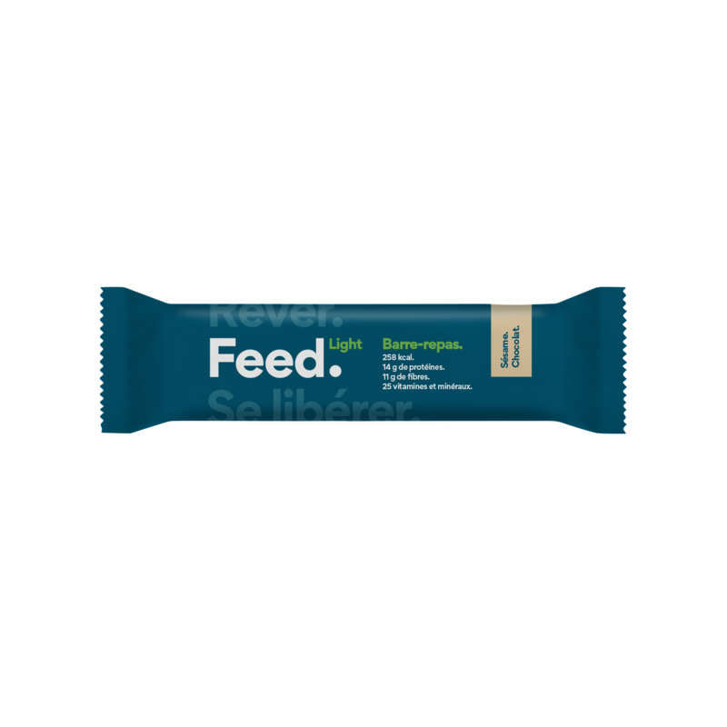 Feed barre de chocolat au sesam light 70G