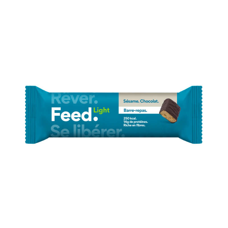 Feed barre de chocolat au sesam light 70G