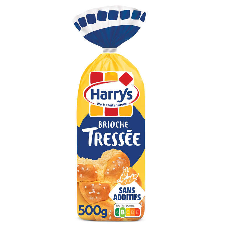 Harrys Brioche Tressée Nature au Sucre 500g