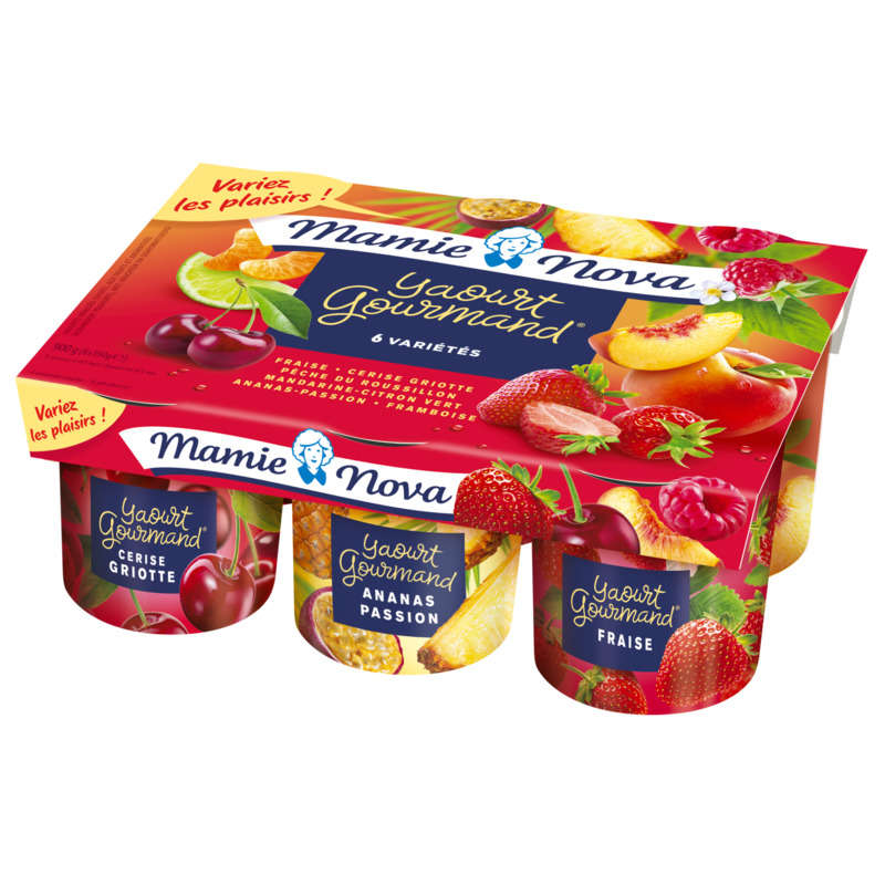 Mamie Nova Yaourt aux fruits 6x150g