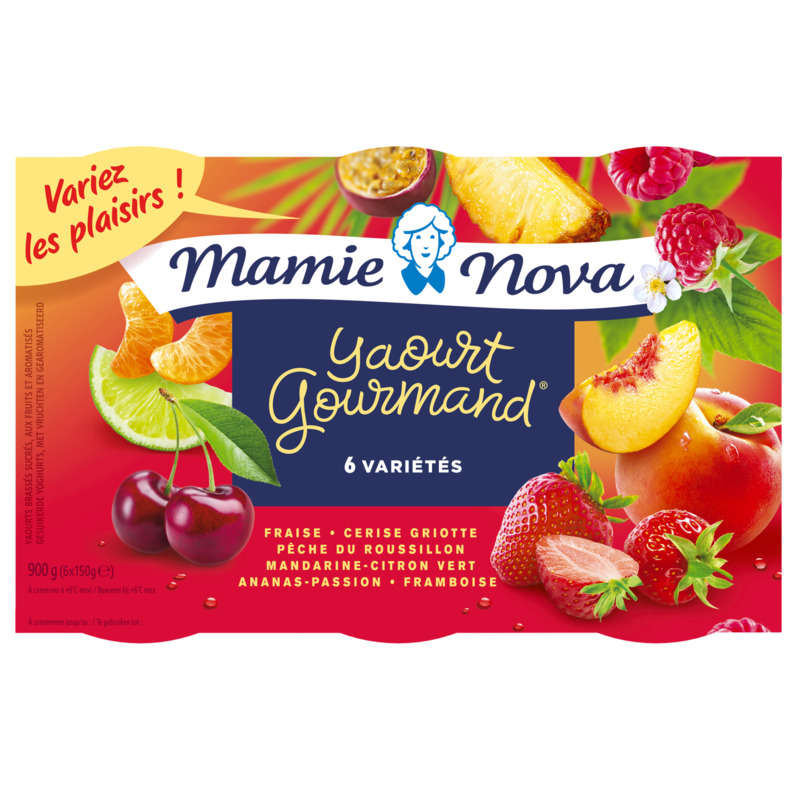 Mamie Nova Yaourt aux fruits 6x150g