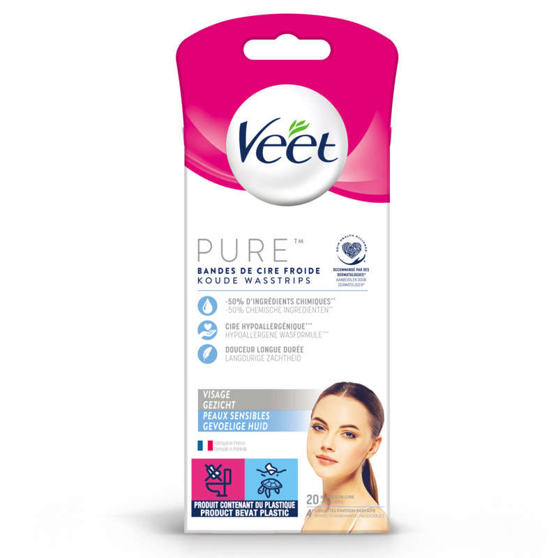 Veet Bandes De Cire Minima Visage X20 20 X