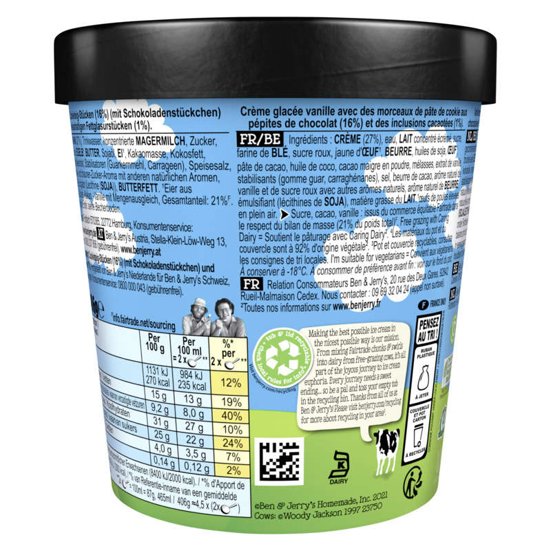 Ben & Jerry's Pot de Glace Cookie Dough 406g