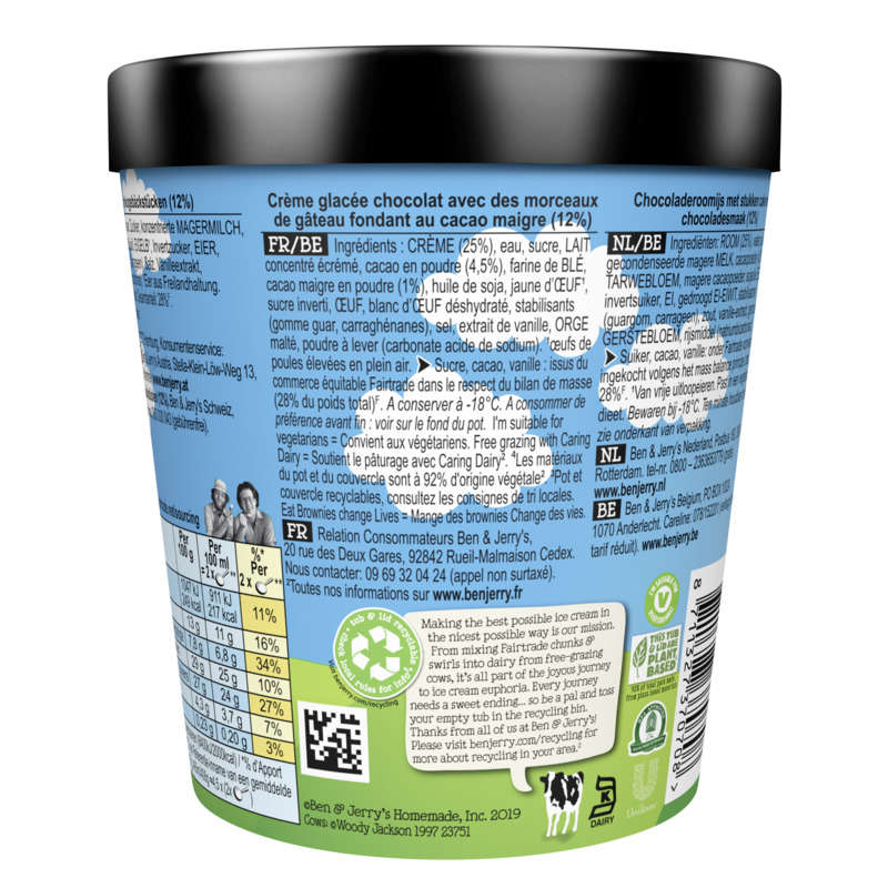 Ben & Jerry's Glace en Pot Chocolate Fudge Brownie 408g