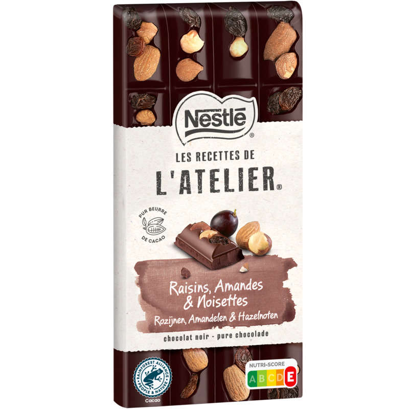 Nestle Dessert Noir Raisin Amande Noisette