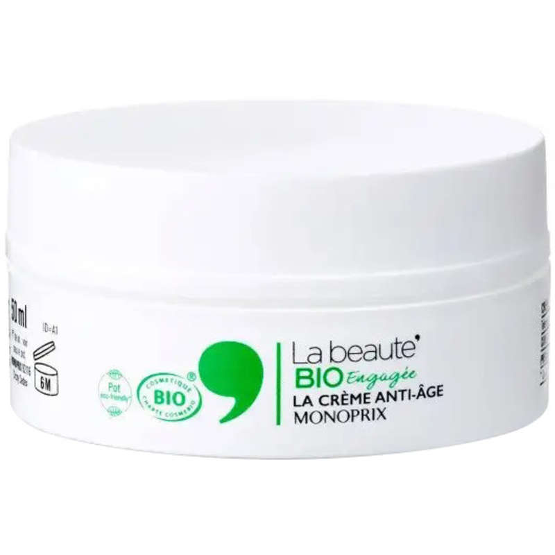 Monoprix La Beauté Bio La Crème De Jour Anti-Âge 50Ml