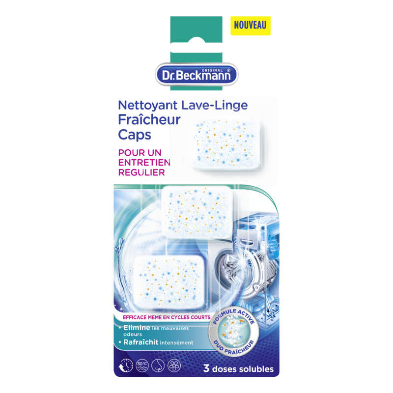 Docteur Beckmann Dr Beckmann Nettoyant Lave-Linge Fraicheur Caps X3