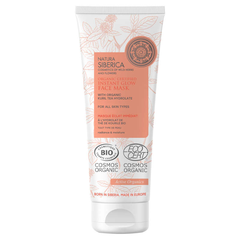 Natura Siberica Masque Visage Bio Eclat Immédiat Tous Types De Peaux Au Thé De Kourile