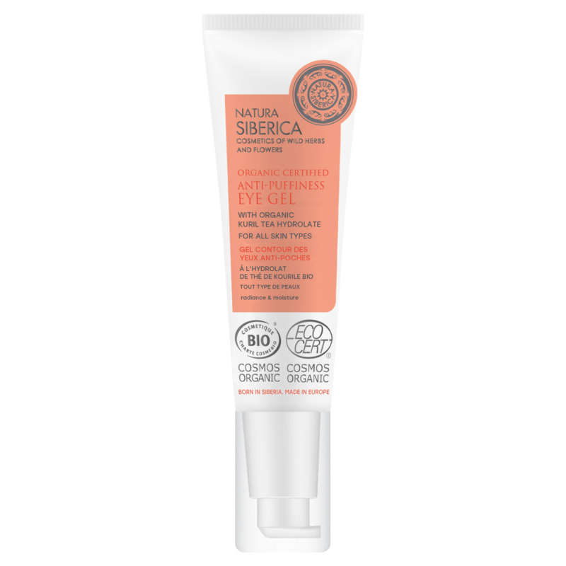 Natura Siberica Gel Contour Des Yeux Bio Anti-Poches Tous Types De Peaux Au Thé De Kourile, 30Ml 30Ml