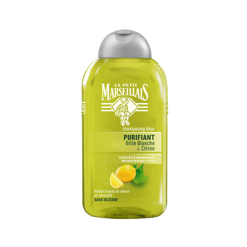 Le Petit Marseillais Shampooing gel aux extraits d'Ortie et Citron Bio 250ml