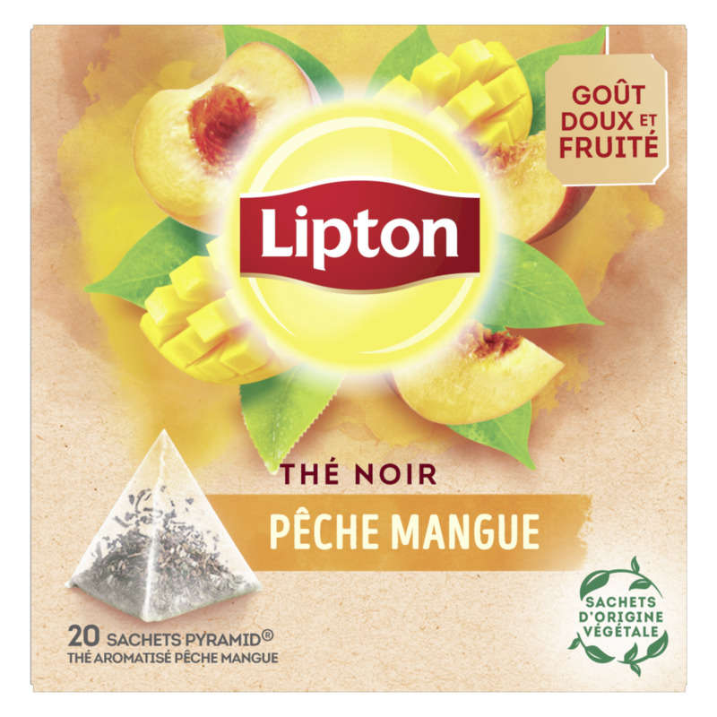 Lipton Thé Pêche Mangue 20 Sachets