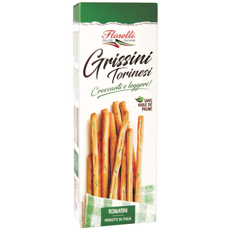 Florelli Gressins Torinesi au Romarin 125g