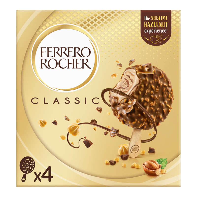 Ferrero Glace Chocolat Noisette x4 200g