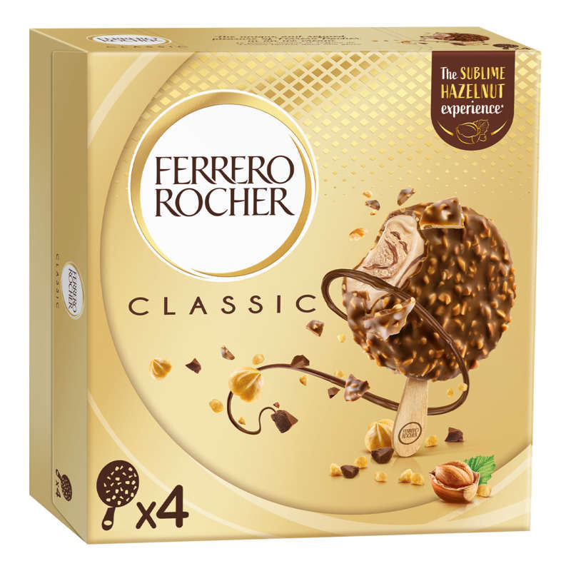 Ferrero Glace Chocolat Noisette x4 200g