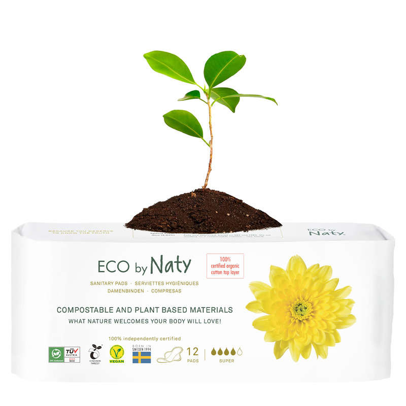 Eco By Naty Serviettes Hygiéniques Super X12