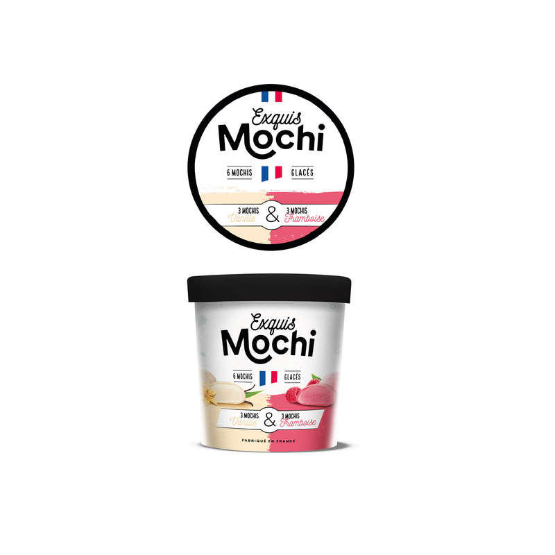 Exquis mochis vanille framboise 180g