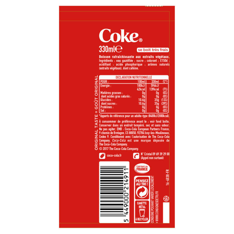 Coca-Cola 33cl