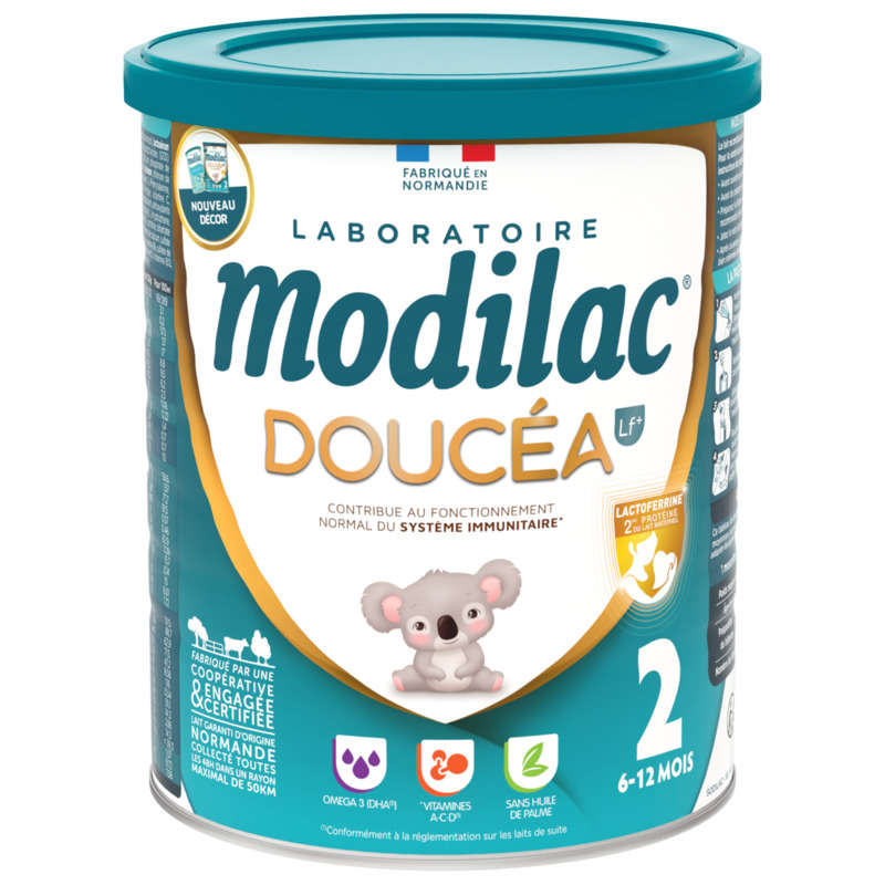 Modilac Doucéa Lait pour Bébé en Poudre 2ème âge 820g