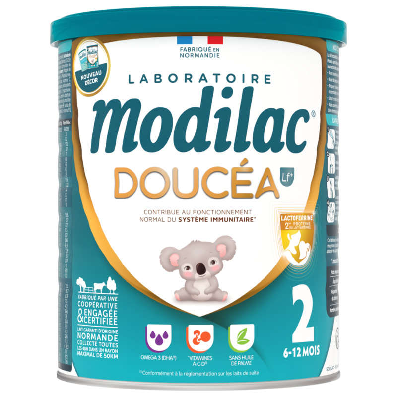 Modilac Doucéa Lait pour Bébé en Poudre 2ème âge 820g