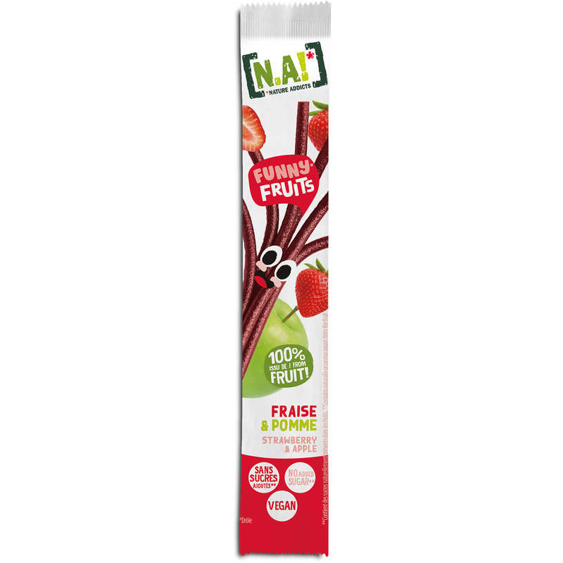 N.A! Funny Sticks de Fruits Fraise 16G