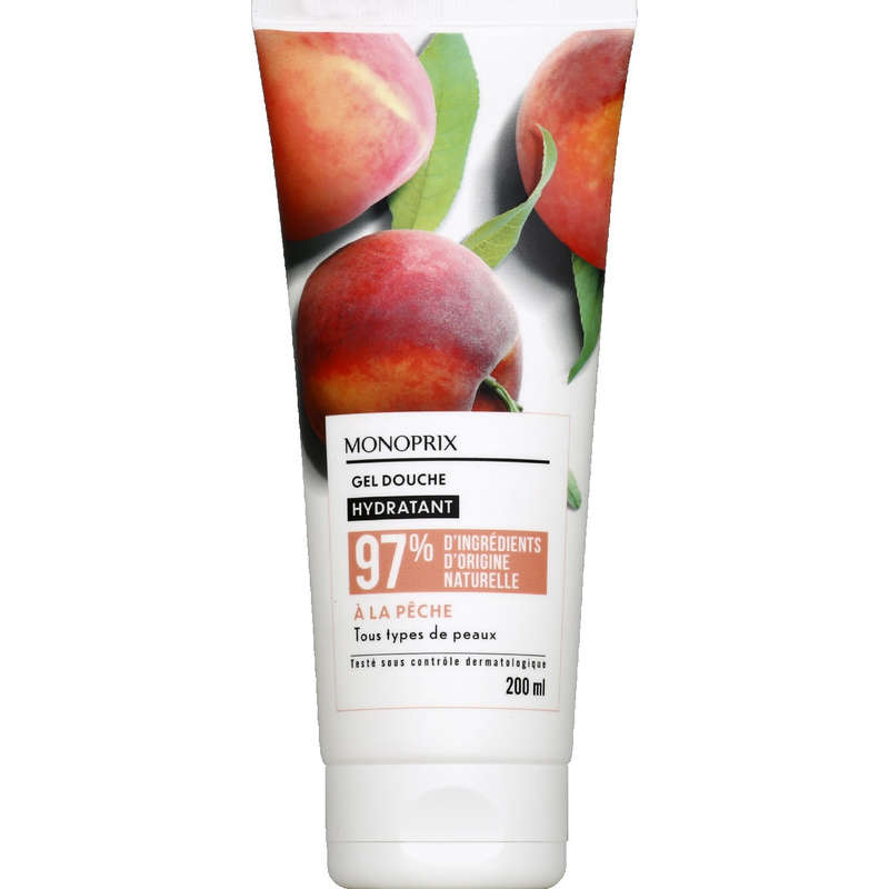 Monoprix Gel douche à la pêche 200ml