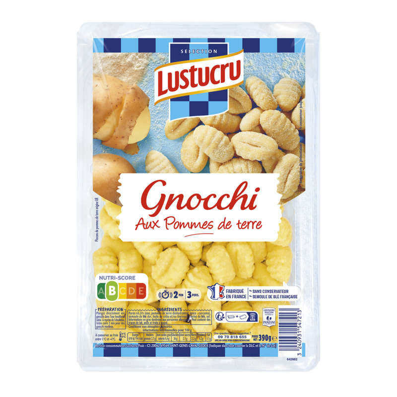 Lustucru Gnocchi aux pomme de terre 390g