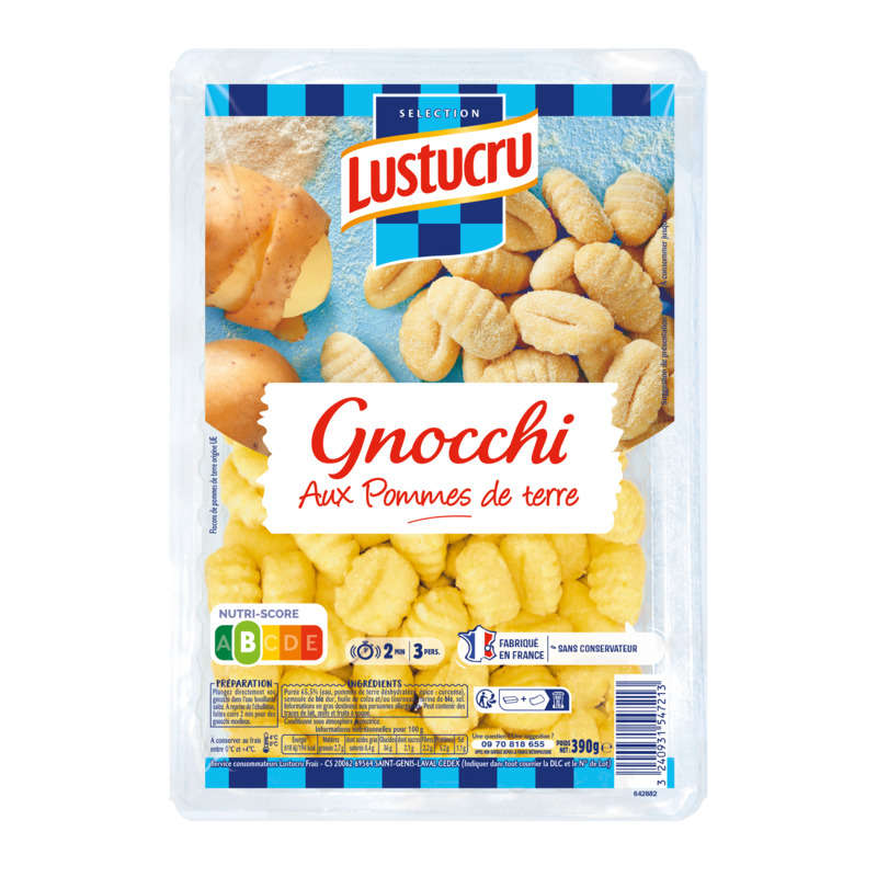 Lustucru Gnocchi aux pomme de terre 390g