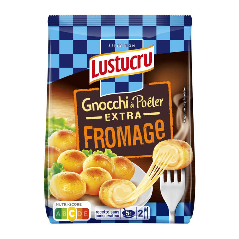 Lustucru Gnocchi à poêler au fromage 285g