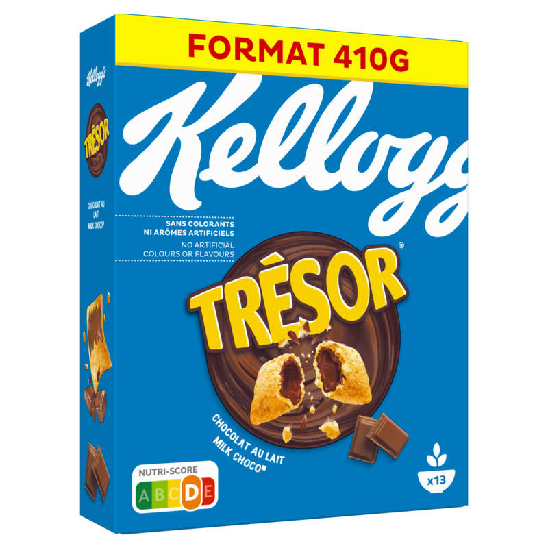 Kellogg's Céréales Trésor Chocolat au lait 410g