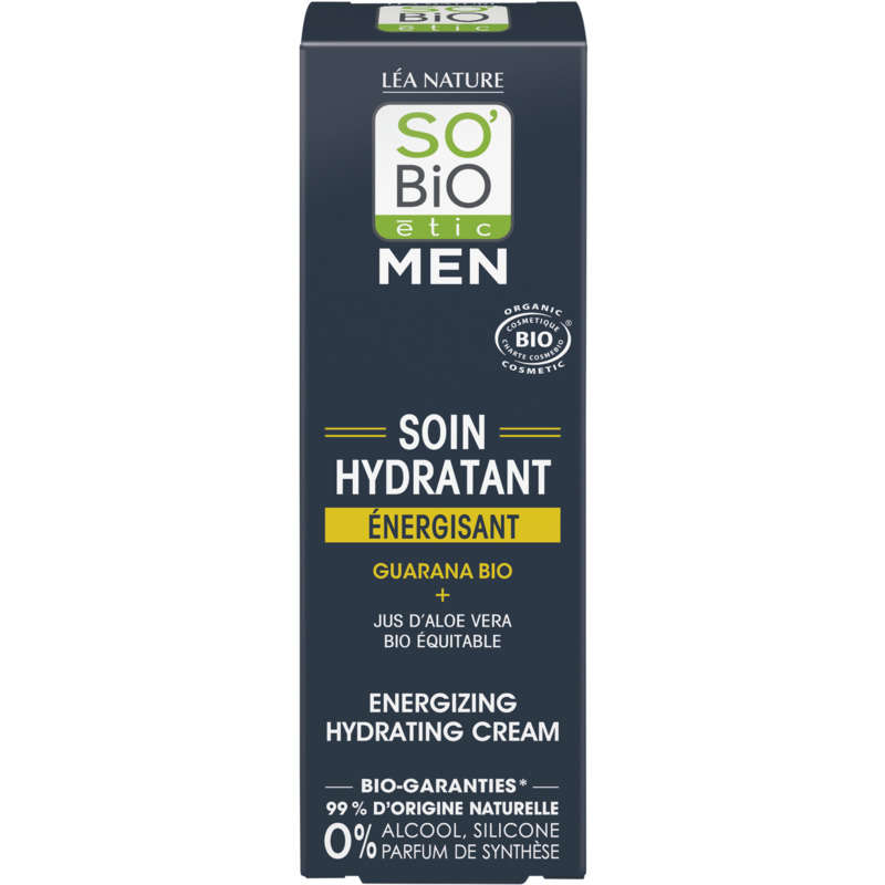 So'Bio étic soin hydratant énergisant guarana bio 50 ml