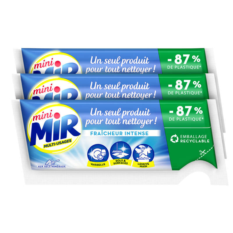 Mini Mir Multi-Usages Berlingots 3x210 ml