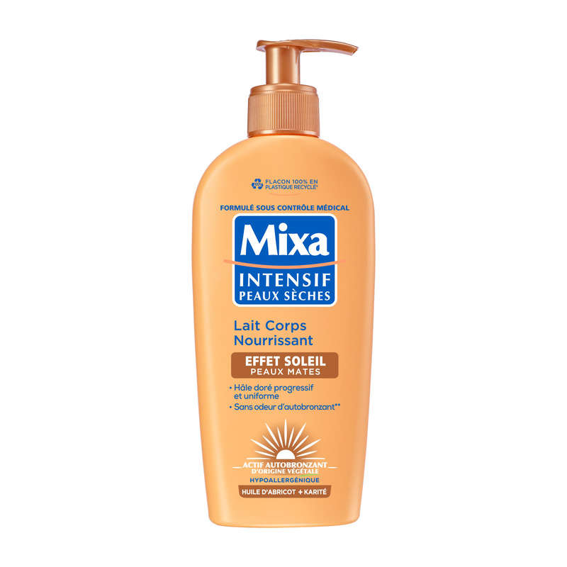 Mixa Lait Corps Nourrissant Intensif Effet Soleil Peaux Mates 250ml