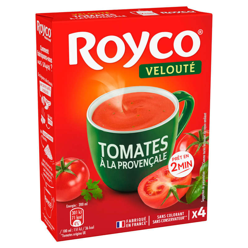 Royco velouté tomates à la provençale x4 sachets de 800ml