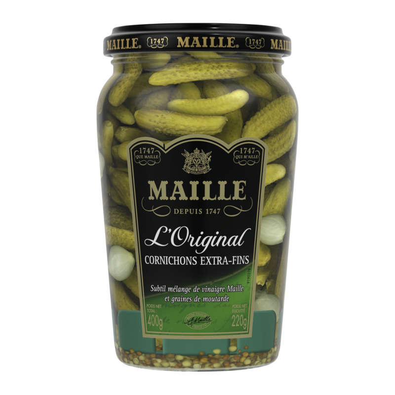 Maille Cornichons Extra-Fins L'Original Bocal 220g