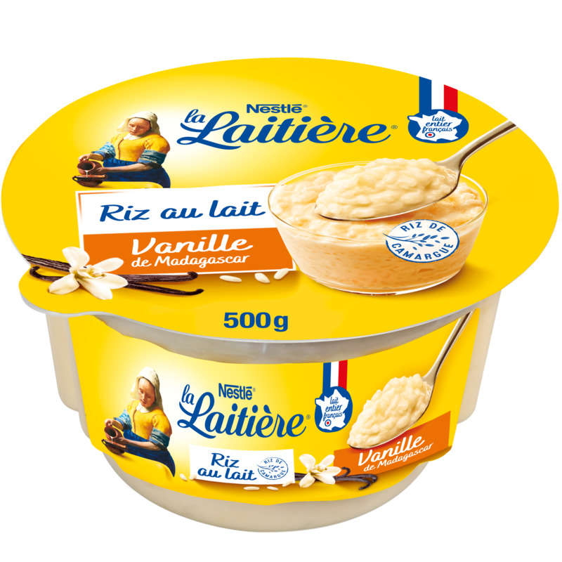 LA LAITIERE Riz au lait vanille 1 x 500g