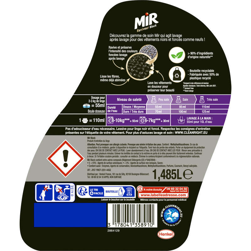 Mir raviveur black 27 lavages 1.485L