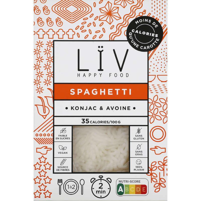 Liv Happy Food spaghetti de konjac & avoine 200g