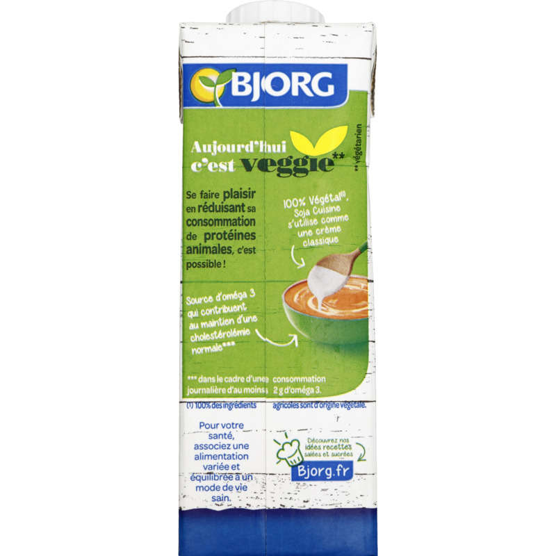 Bjorg Soja cuisine fluide, bio 25cl