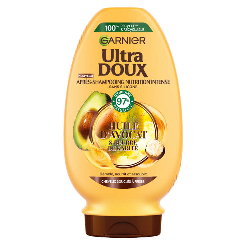 Garnier ultra doux après-shampoing avocat karité 250ml