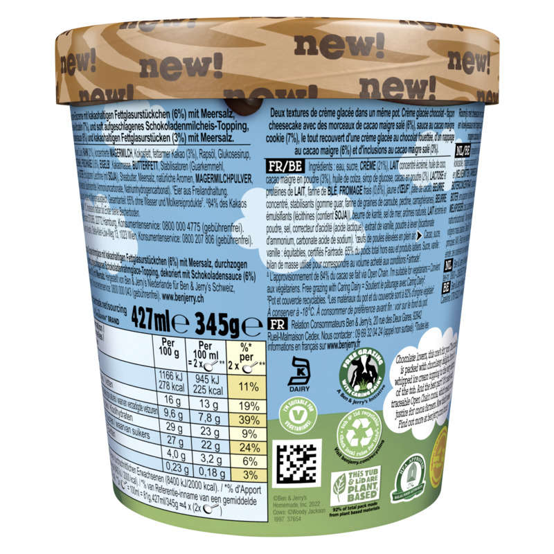 Ben & Jerry's sundae choco-lotta cheesecake 427 ml