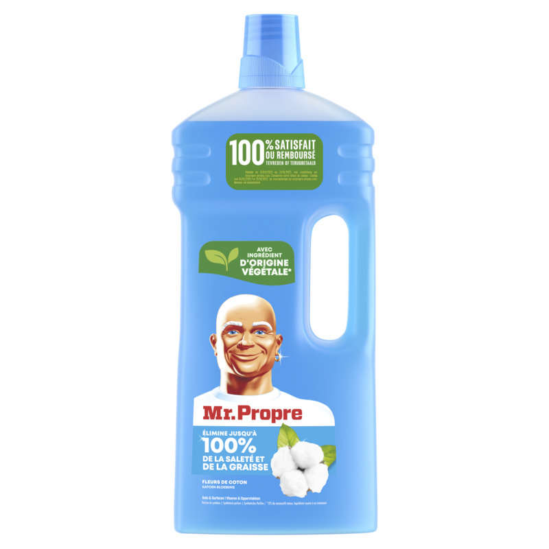 Mr. Propre Nettoyant Liquide Sol Multi-Usages Fleurs de Coton 1.3L