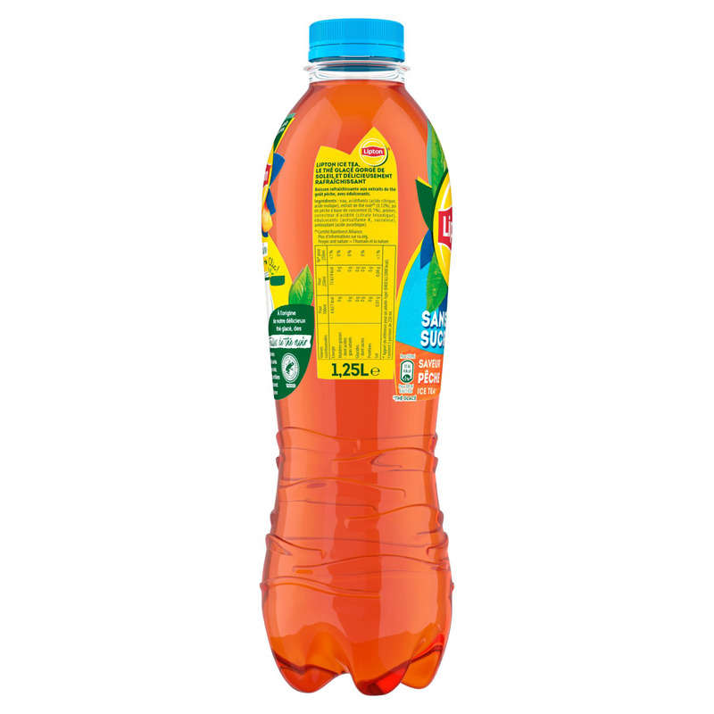 Lipton Ice Tea Saveur Pêche Sans Sucres 1,25L