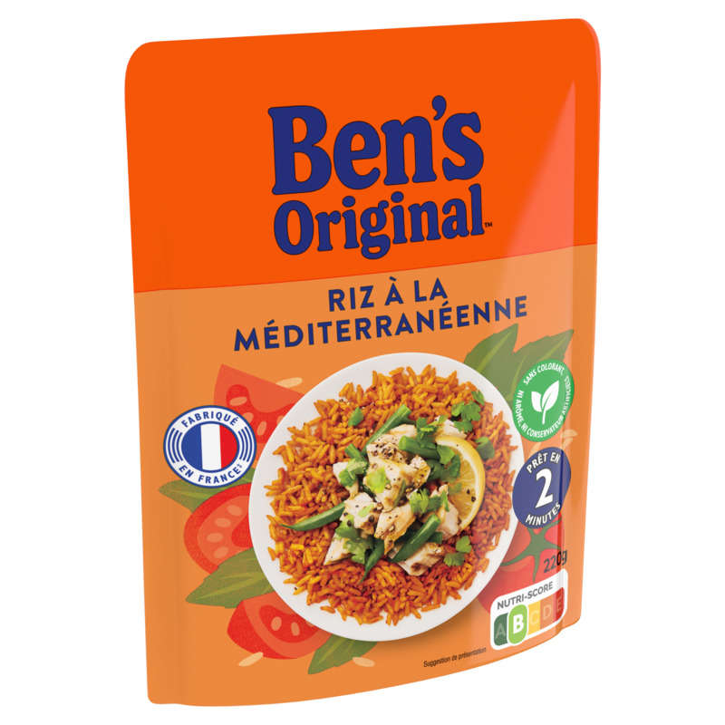 Ben's Original Riz Méditerranéenne Micro Ondable 220 g