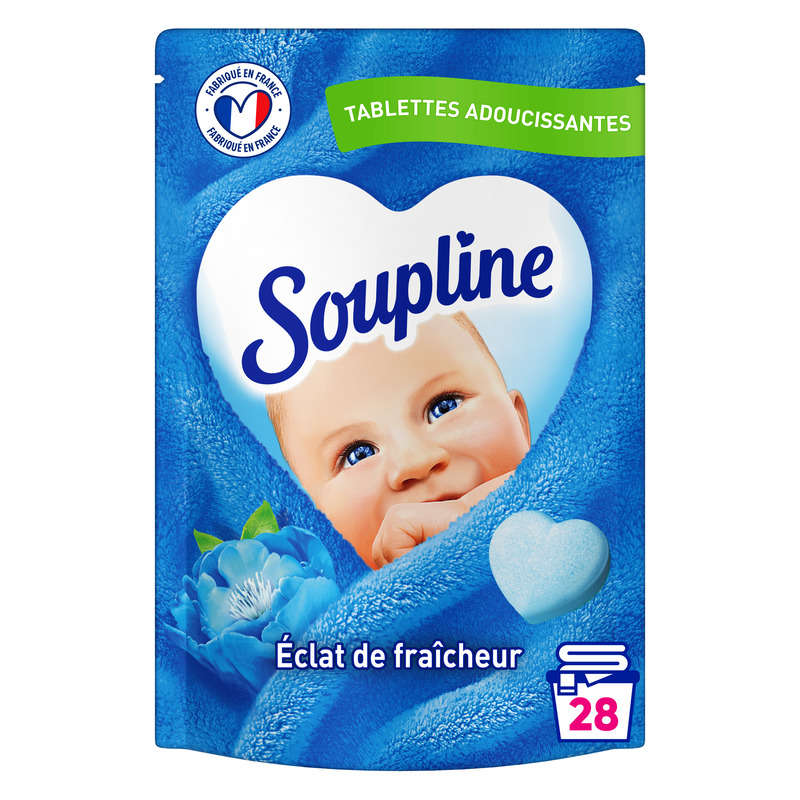 Soupline Tablettes Adoucissantes coeurs éclat de fraicheur x28