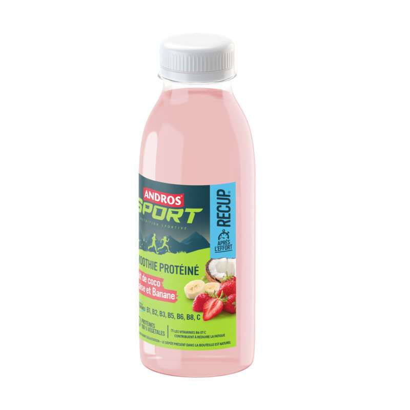 Andros Sport Smoothie Protéiné Fraise banane & Lait de coco 33cl