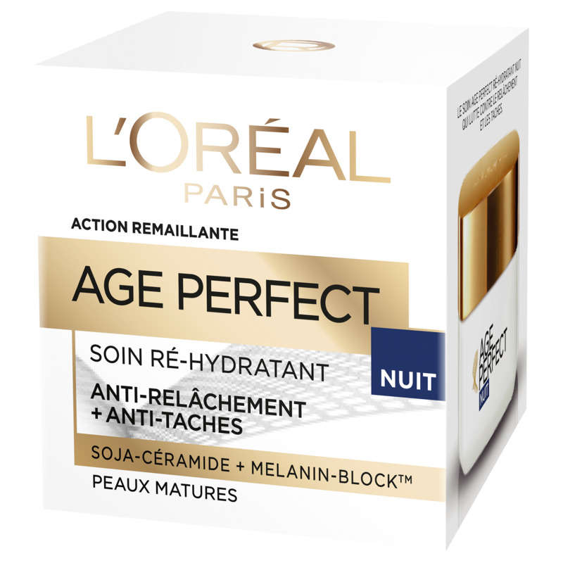 L'Oréal Paris Crème Visage Anti-Age Nuit Raffermissant Age Perfect 50ml