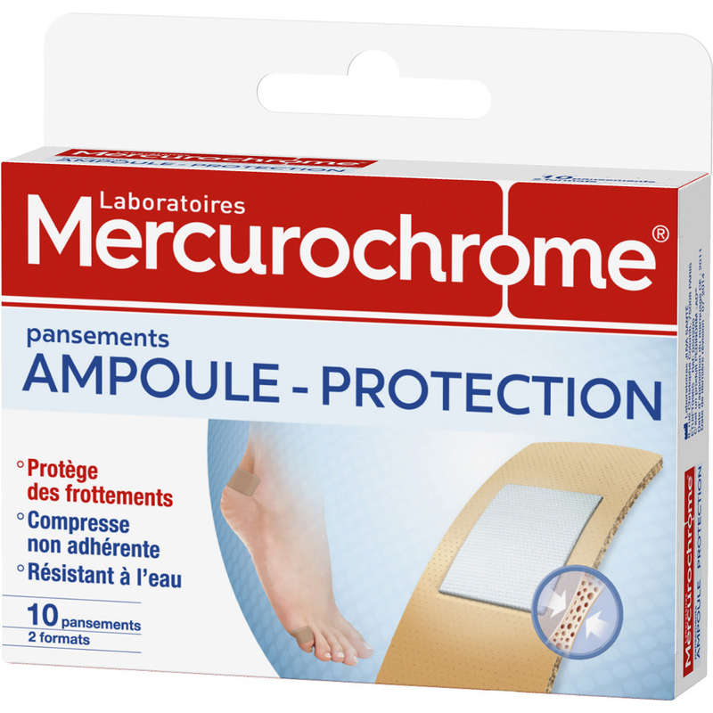 Mercurochrome Pansements Ampoule-Protection