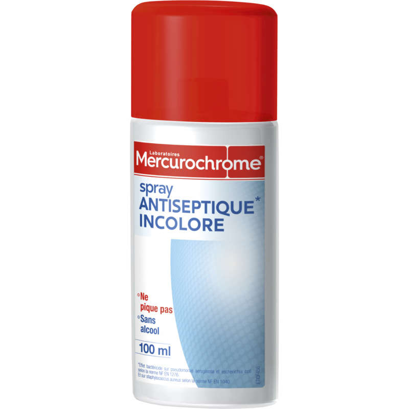 Mercurochrome Spray Antiseptique 100Ml