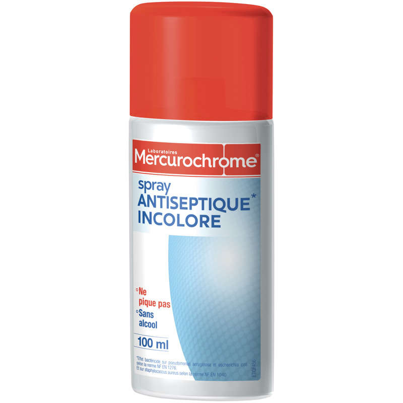 Mercurochrome Spray Antiseptique 100Ml